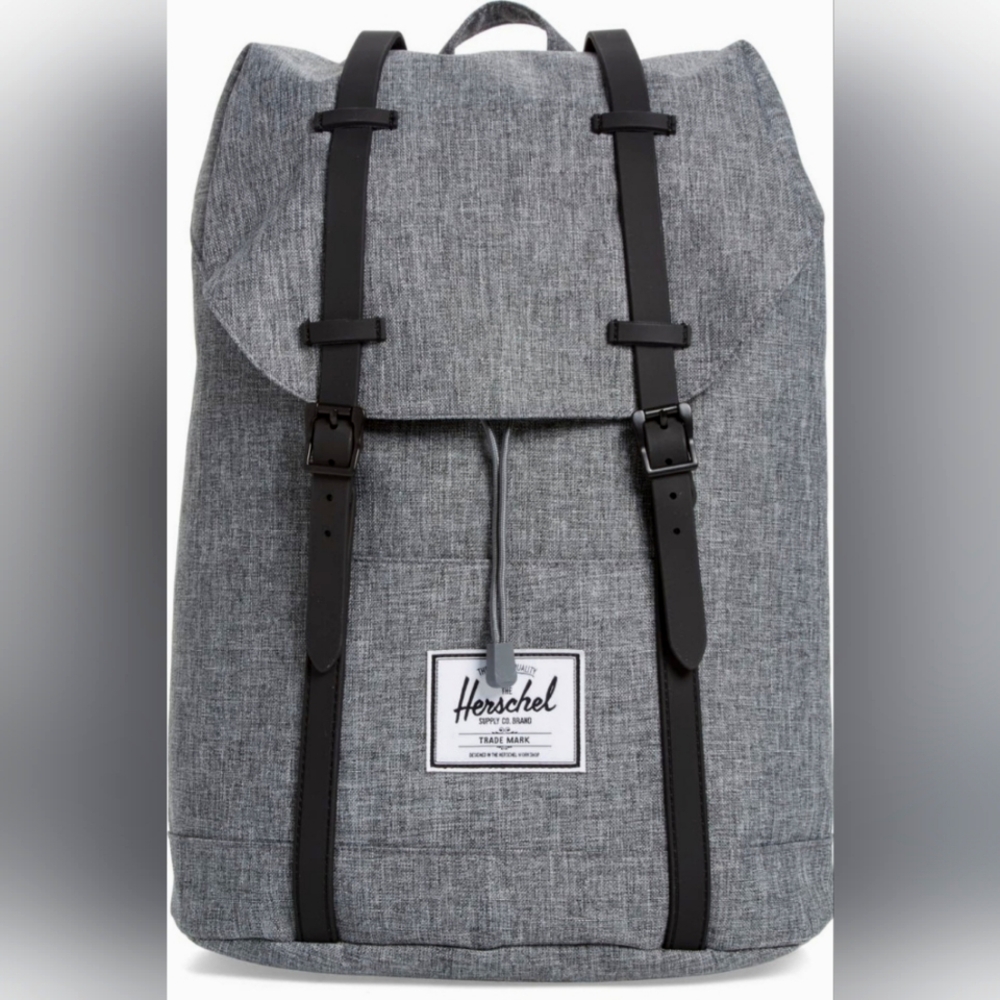 NWT Herschel Supply Co. Retreat Backpack - Raven Crosshatch